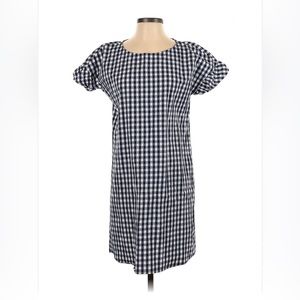 Tabitha Webb Anthropologie Navy & White Gingham Mini-Dress - 12